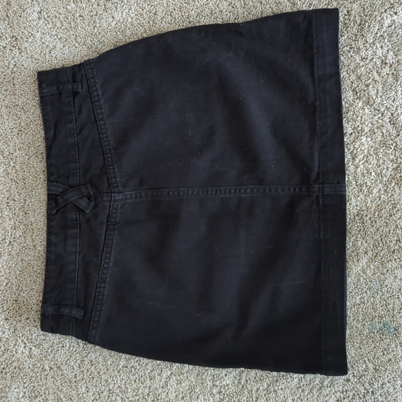 Forever 21 Black Denim Button-Front Skirt Size S - Picture 3 of 7